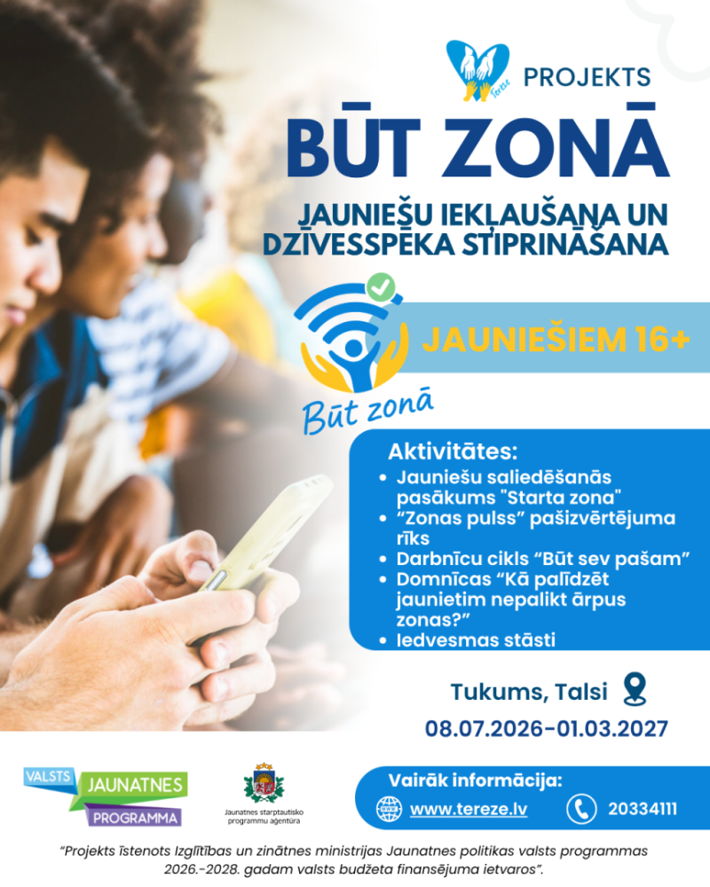 Jauniešu saliedēšanās pasākums „Būt zonā”