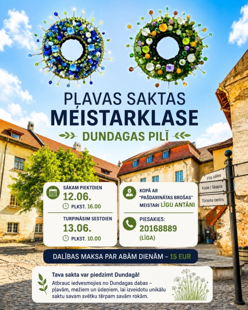 Pļavas saktas meistarklase