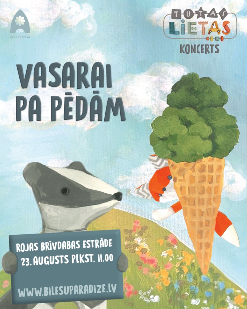Tutas lietas koncerts bērniem „Vasarai pa pēdām”