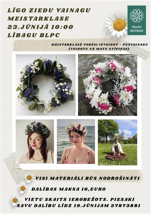 Līgo ziedu meistarklase