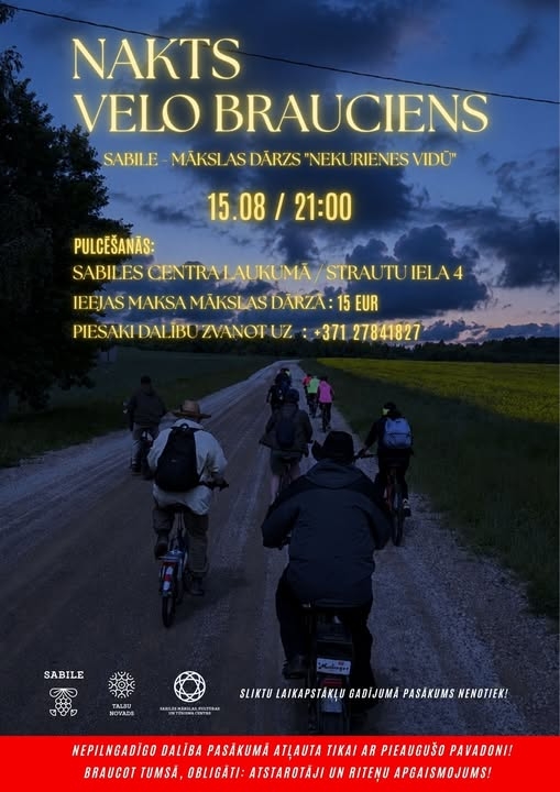 Nakts velo brauciens Sabilē