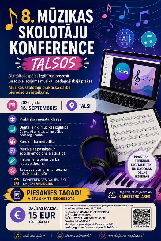 8. Mūzikas skolotāju konference Talsos