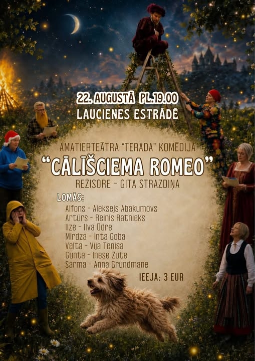 Amatierteātra „Terada” komēdija „Cālīšciema Romeo”