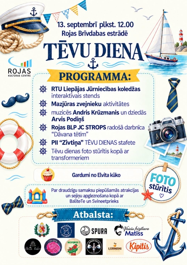 Rojas Brīvdabas estrādē Tēvu diena