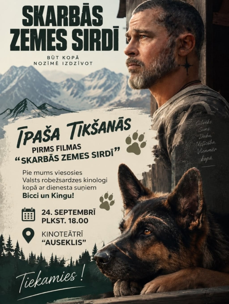 Tikšanās ar Valsts robežsardzes kinologiem un dienesta suņiem