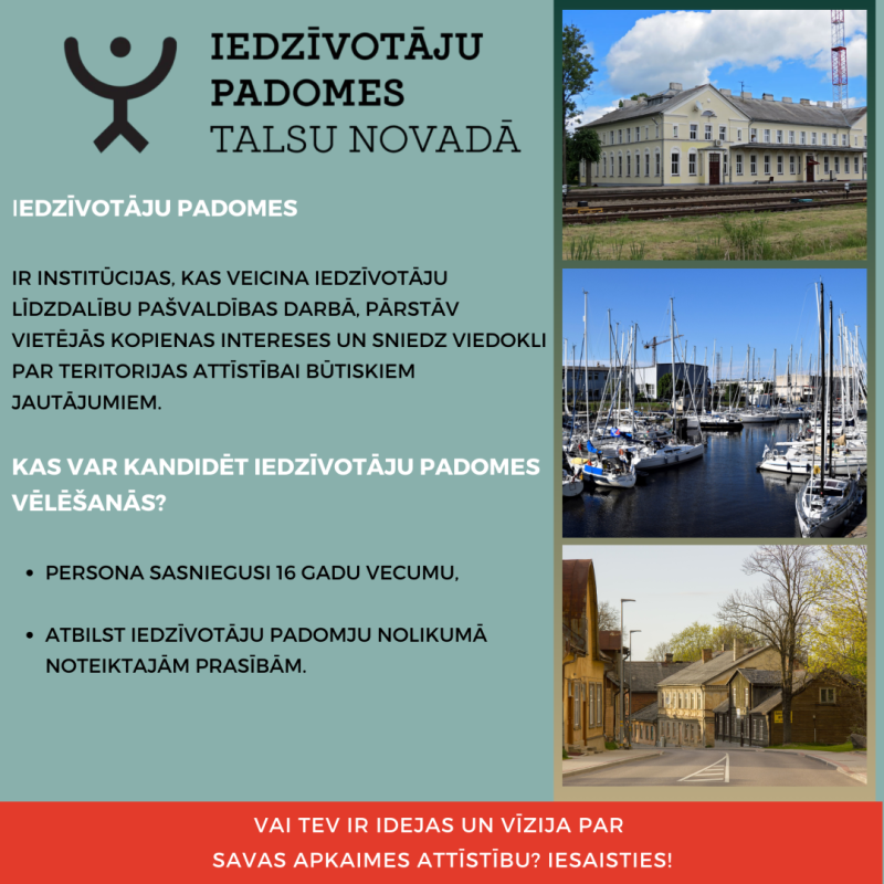 Līdz 9. februārim piesaki savu kandidatūru dalībai iedzīvotāju padomēs!