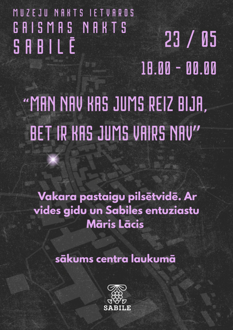 Pastaigas ar Māri Lāci afiša