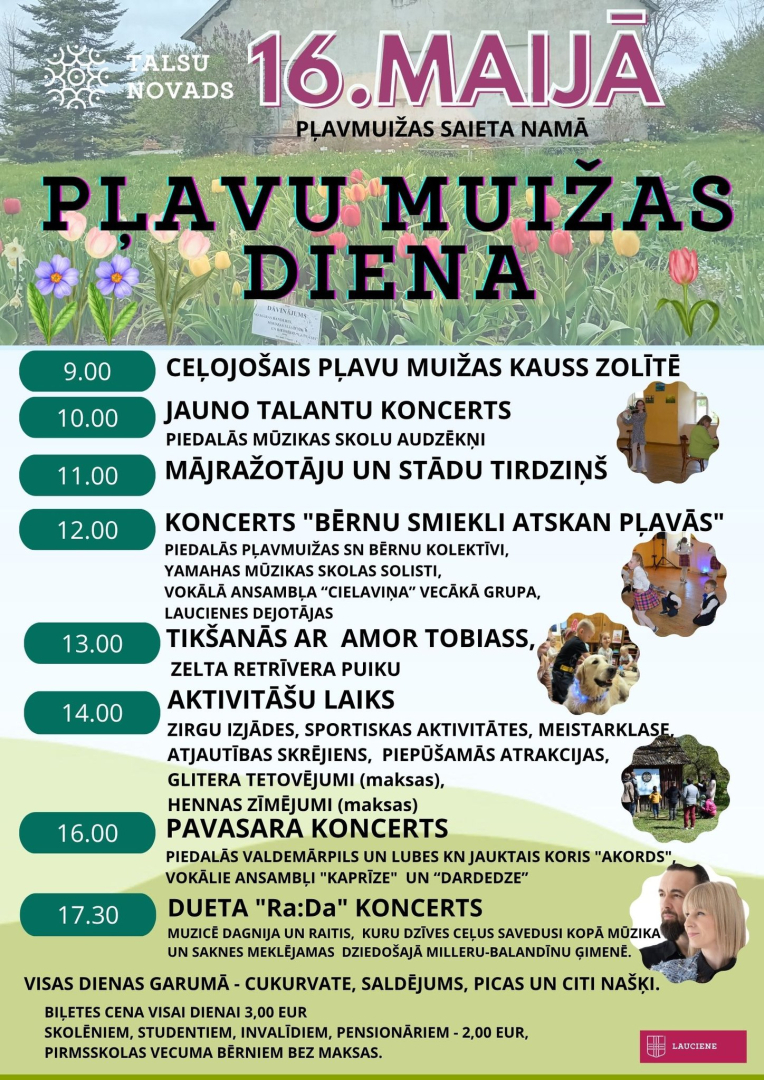 Pļavu muižas dienas afiša