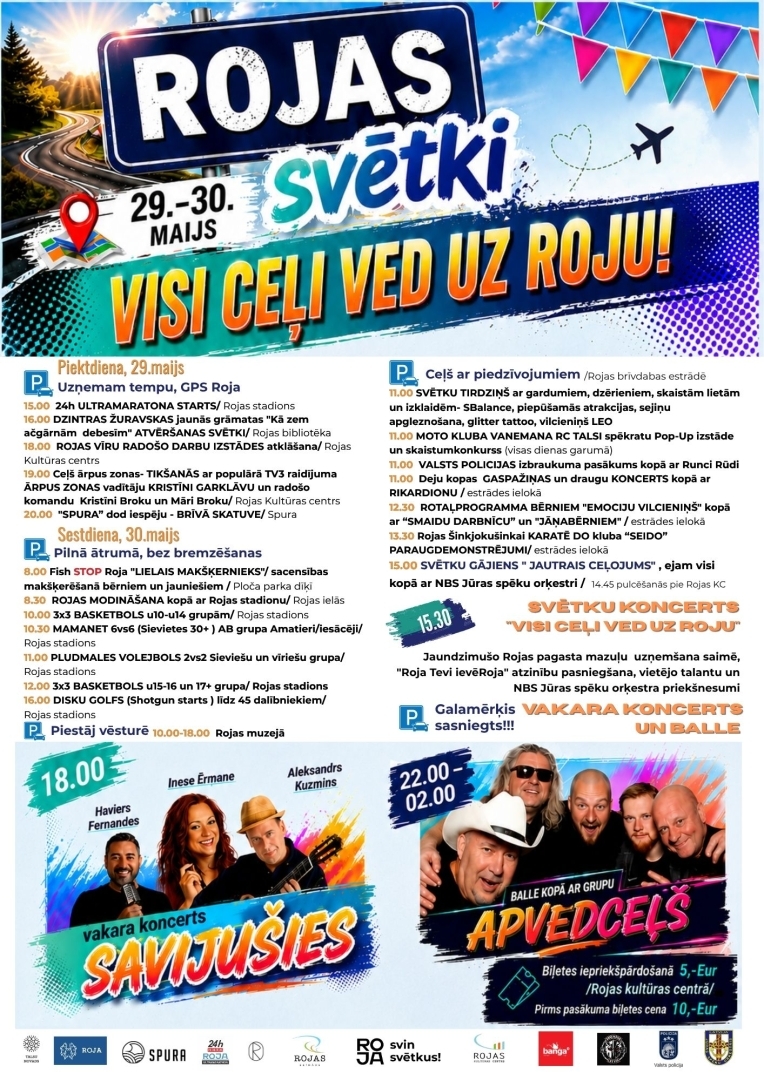 Rojas svētki „Visi ceļi ved uz Roju!”