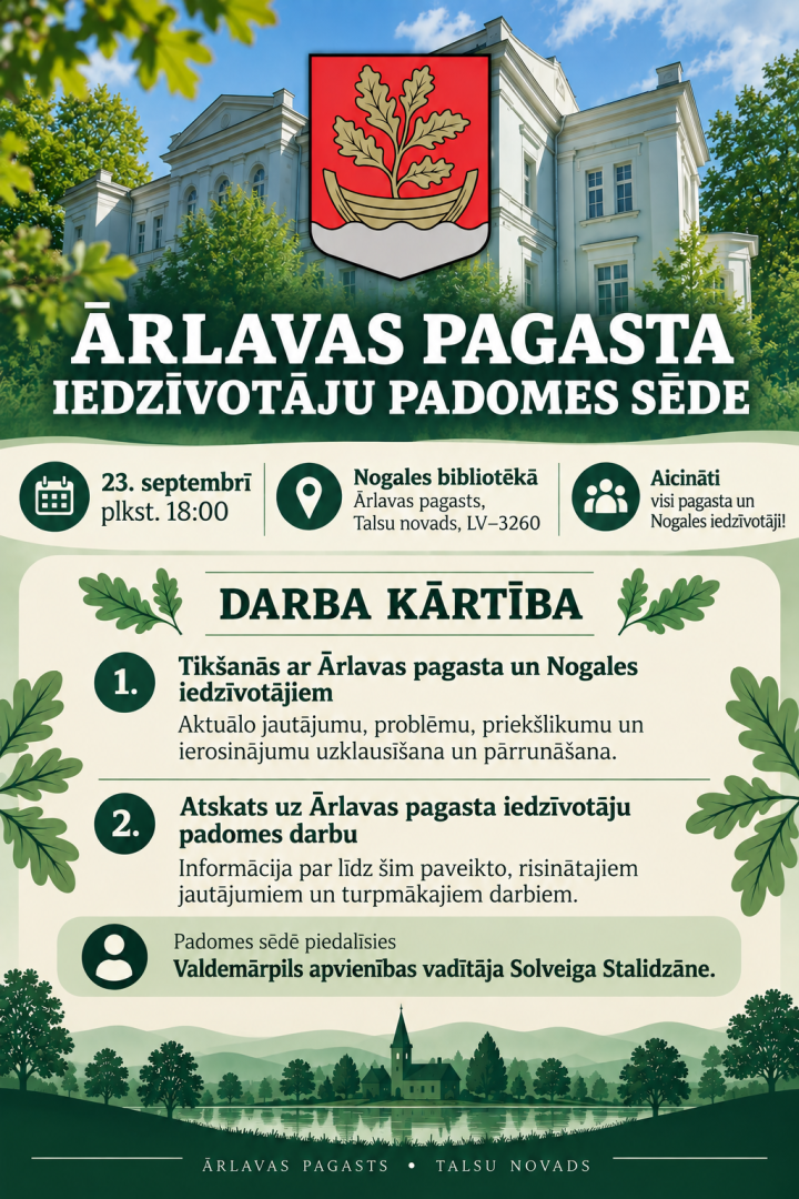 Ārlavas pagasta iedzīvotāju padomes sēde
