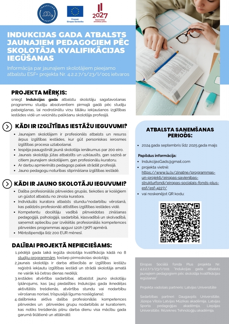 Indukcijas gada atbalsta informācija