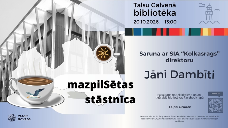 Sarunu cikla “mazpilSētas stāstnīca” pasākums