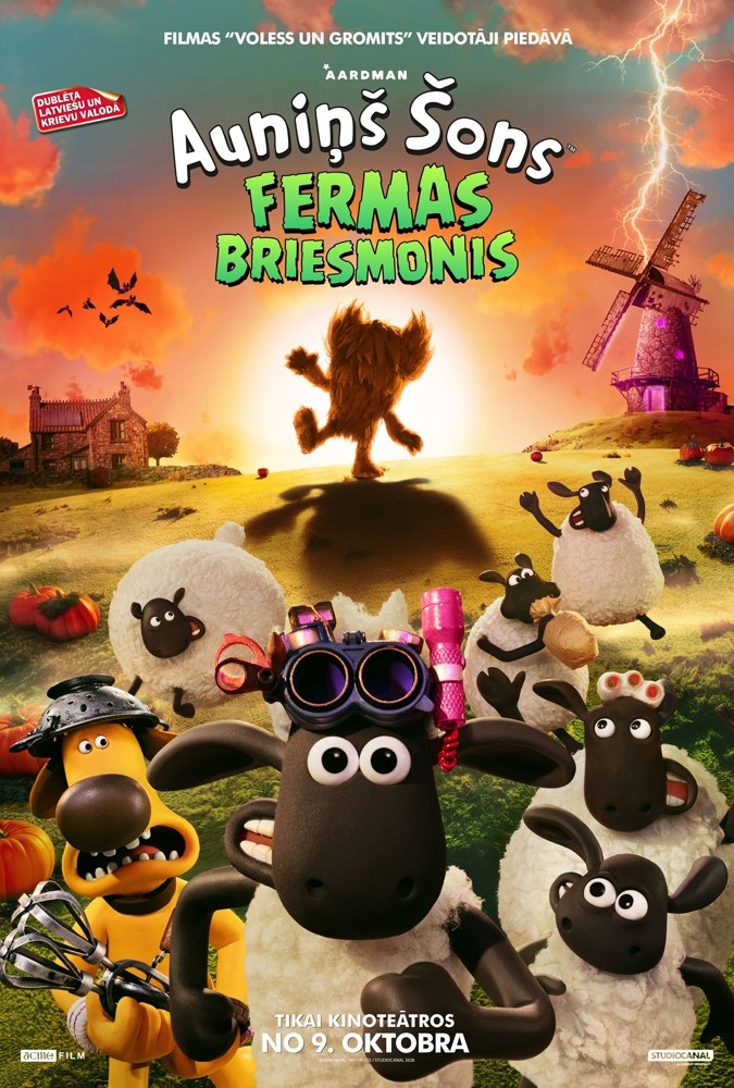 Kino seanss „Auniņš Šons: Fermas briesmonis” 