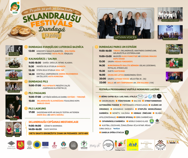 Sklandraušu festivāls Dundagā