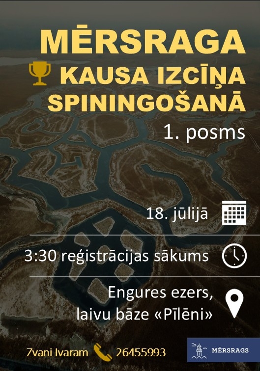 Mērsraga kausa izcīņa spiningošanā 1. posms