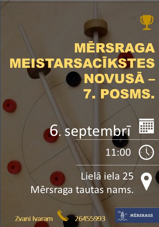 Mērsraga meistarsacīkstes novusā 7. posms