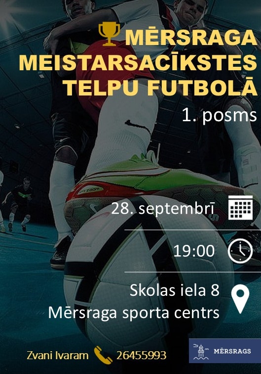 Mērsraga meistarsacīkstes telpu futbolā 1. posms 