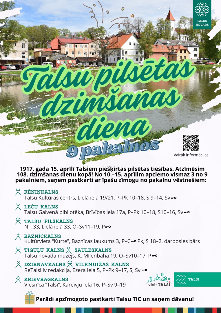 Talsu pilsētas dzimšanas diena 9 pakalnos