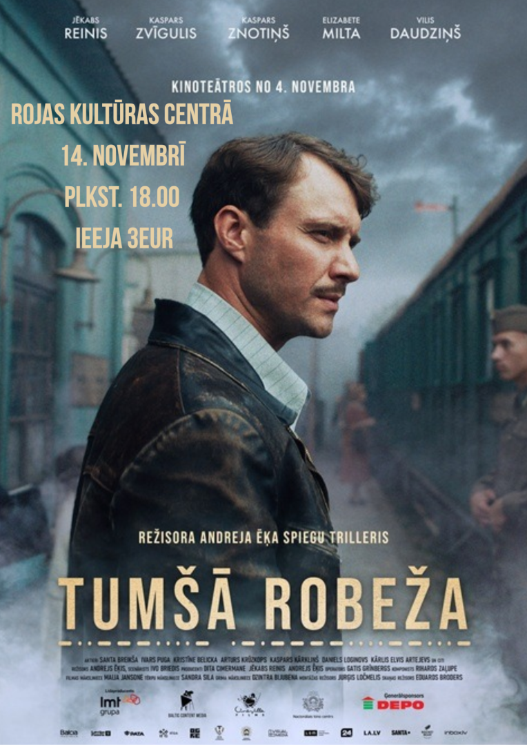 Kino seanss ''Tumšā robeža'' Rojas kultūras centrā