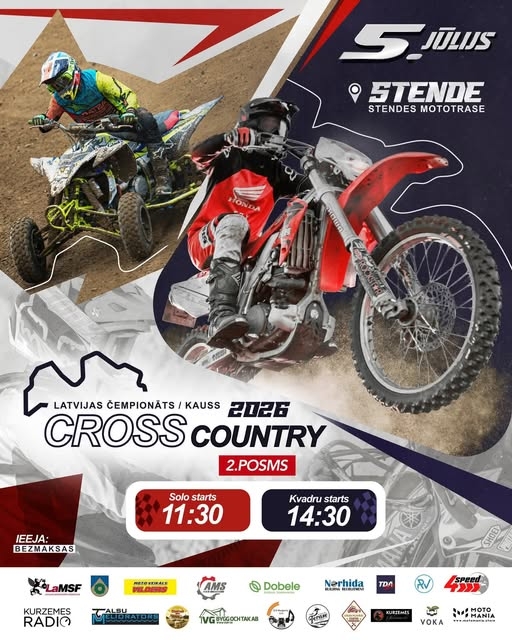 Latvijas čempionāts „Cross country 2026” Stendē