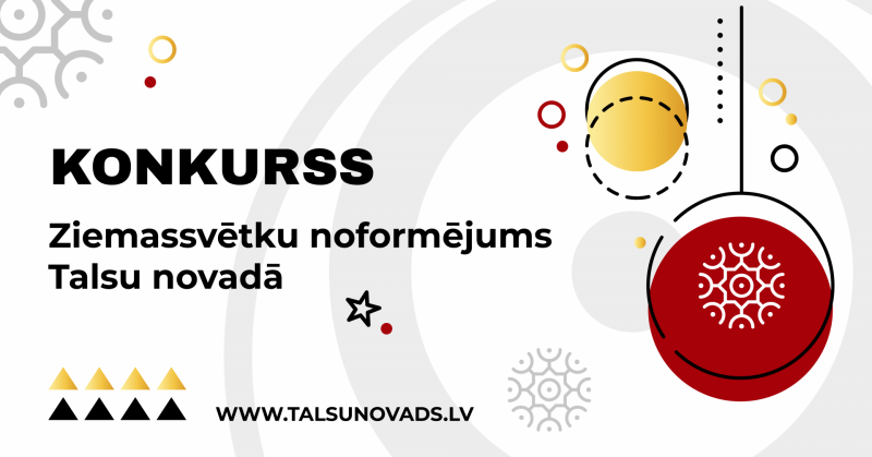 Konkursa Ziemassvētku noformējums Talsu novadā attēls