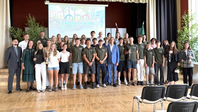 Jauniešu olimpiādes godināšana