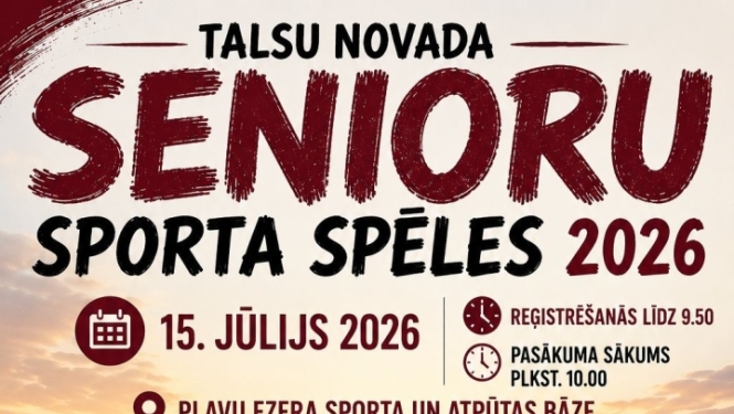 Talsu novada senioru sporta spēles 2026