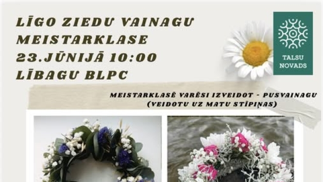 Līgo ziedu meistarklase
