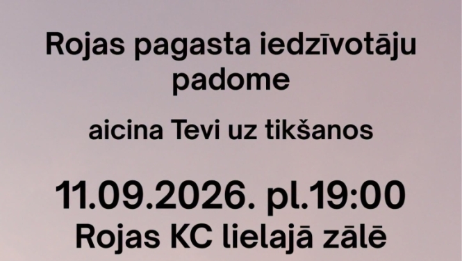 Rojas pagasta iedzīvotāju padomes tikšanās