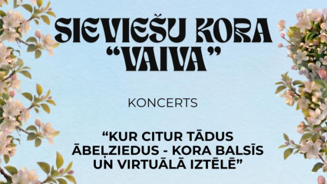 Koncerta Kur citur tādus ābeļziedus afiša
