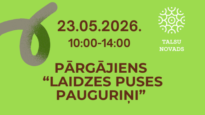 Pārgājiena Laidzes puses pauguriņi afiša