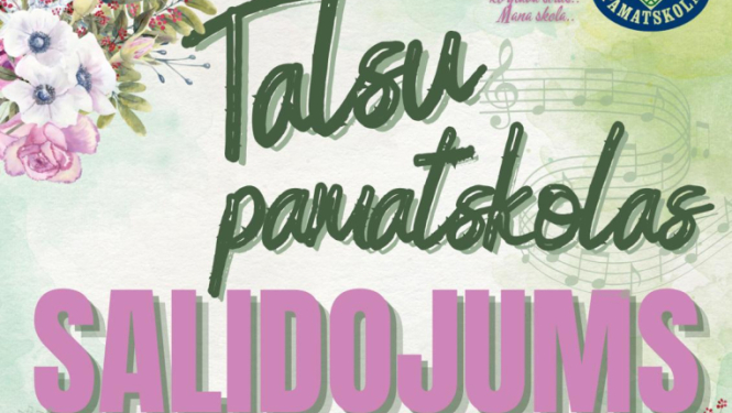 Talsu pamatskolas salidojuma afiša