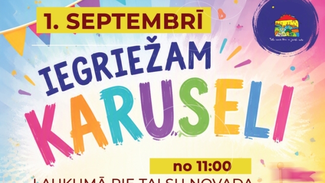 Zinību dienas pasākums "Iegriežam karuselī" radošās darbnīcas bērniem un  jauniešiem