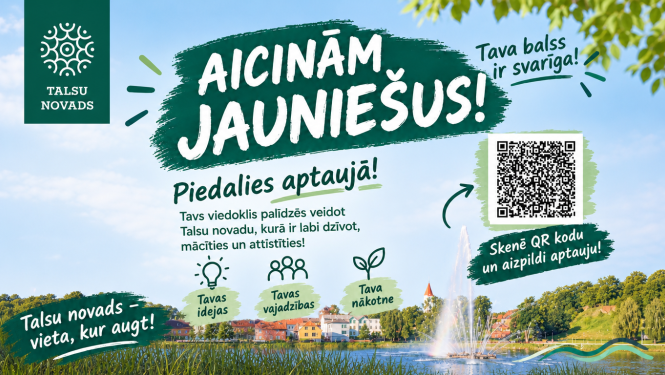 Aicinām jauniešus
