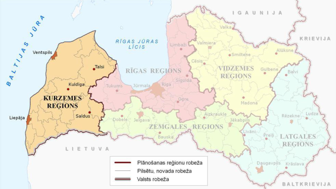 kurzeme karte