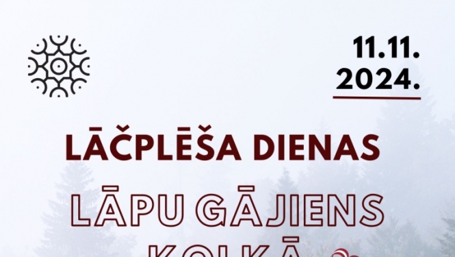 Lāčplēša dienas lāpu gājiena Kolkā afiša