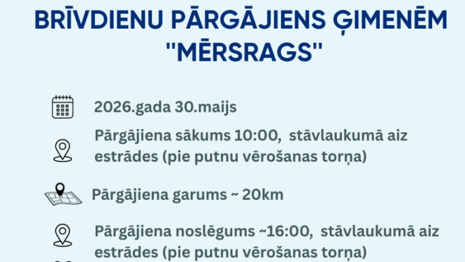 Pārgājiens Mērsragā