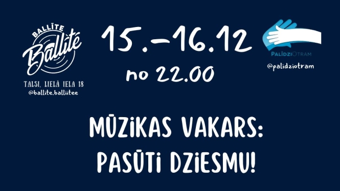 Mūzikas vakars „Pasūti dziesmu”