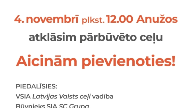 Anužos atklāj ceļu