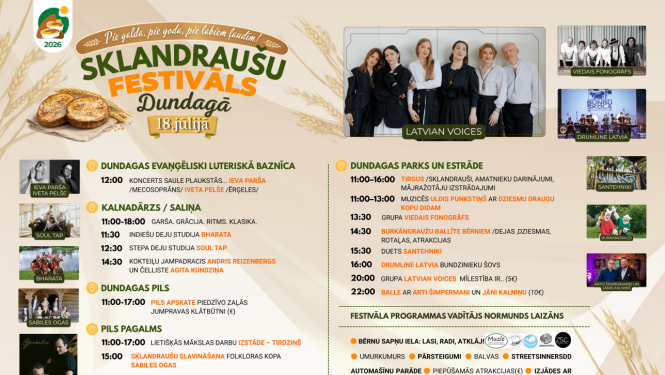 Sklandraušu festivāls Dundagā