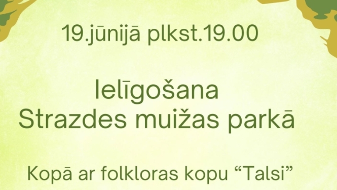 Ielīgošana Strazdes muižas parkā
