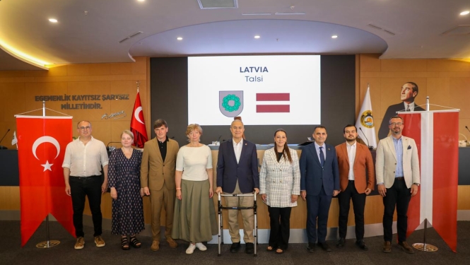 Talsu novada pašvaldības delegācija un Alānijas pašvaldības pārstāvji