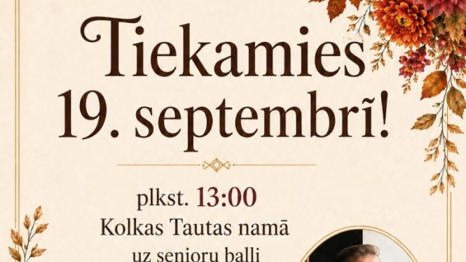 Kolkas tautas namā seniora balle kopā ar Lauku muzikantiem