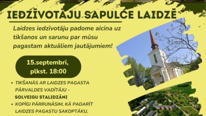 Iedzīvotāju sapulce Laidzē