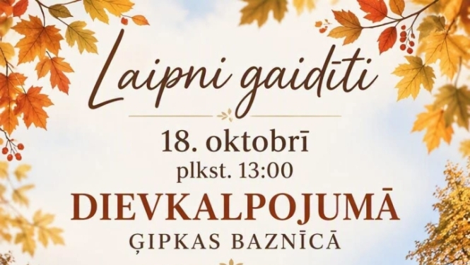 Dievkalpojums Ģipkas baznīcā