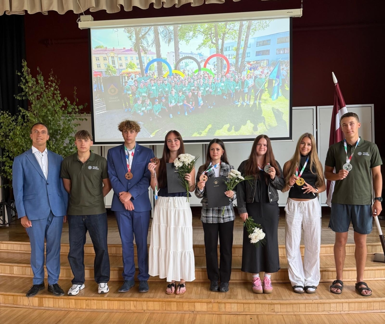 Jauniešu olimpiādes godināšana