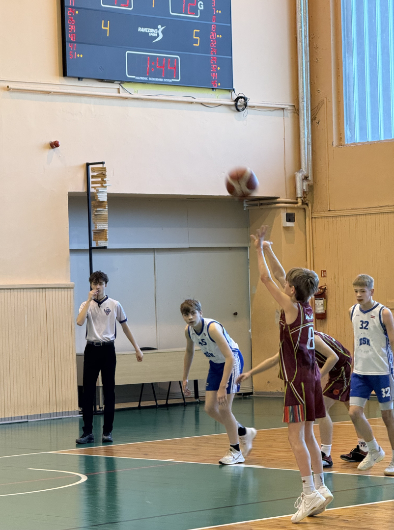 U14 basketbola spēle Talsos