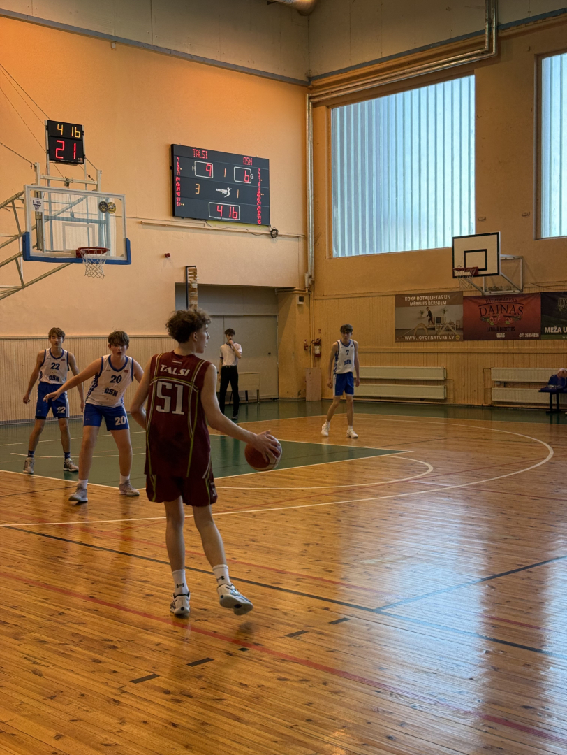 U14 basketbola spēle Talsos