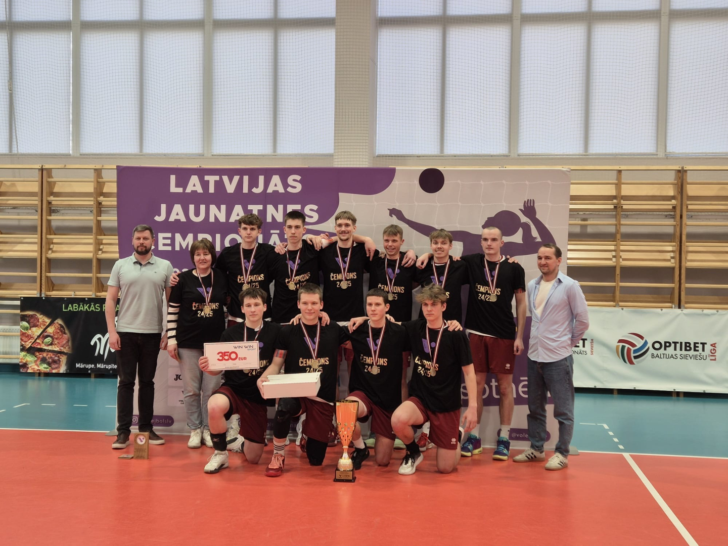 U19 volejbolisti kļūst par Latvijas čempioniem