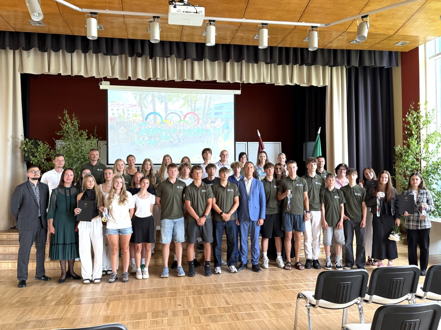 Jauniešu olimpiādes godināšana